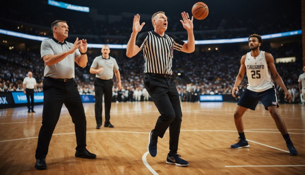 How do basketball broadcasters maintain energy during overtime games?